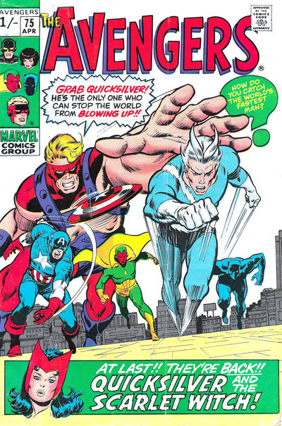 Cover for The Avengers (Marvel, 1963 series) #75 [British]