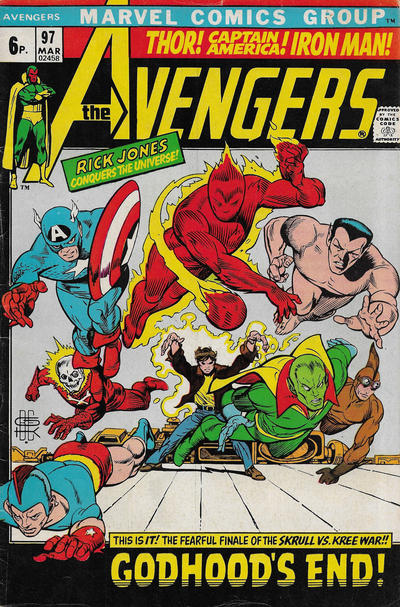 Cover for The Avengers (Marvel, 1963 series) #97 [British]