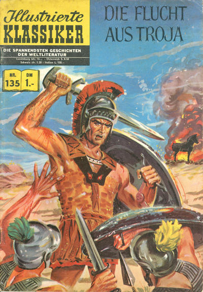 Cover for Illustrierte Klassiker [Classics Illustrated] (BSV - Williams, 1956 series) #135 - Die Flucht aus Troja [HLN 135]