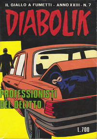 Cover Thumbnail for Diabolik (Astorina, 1962 series) #v23#7