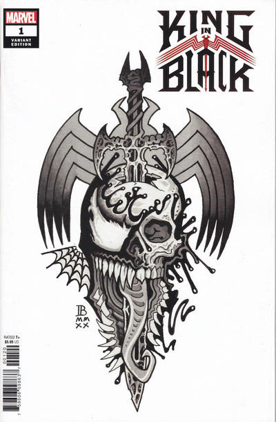 Cover for King in Black (Marvel, 2021 series) #1 [Variant Edition - ‘Tattoo’ - Ian Bederman Cover]