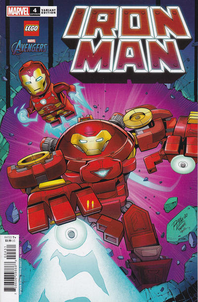 Cover for Iron Man (Marvel, 2020 series) #4 (629) [Ron Lim LEGO Variant]