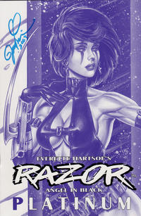 Cover Thumbnail for Razor (London Night Studios, 1992 series) #5 [Platinum Cover]