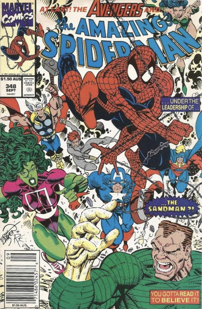 Cover for The Amazing Spider-Man (Marvel, 1963 series) #348 [Australian]
