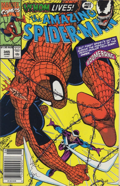 Cover for The Amazing Spider-Man (Marvel, 1963 series) #345 [Australian]