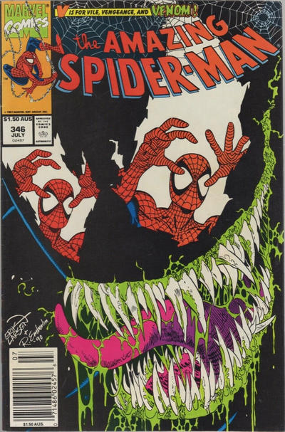 Cover for The Amazing Spider-Man (Marvel, 1963 series) #346 [Australian]