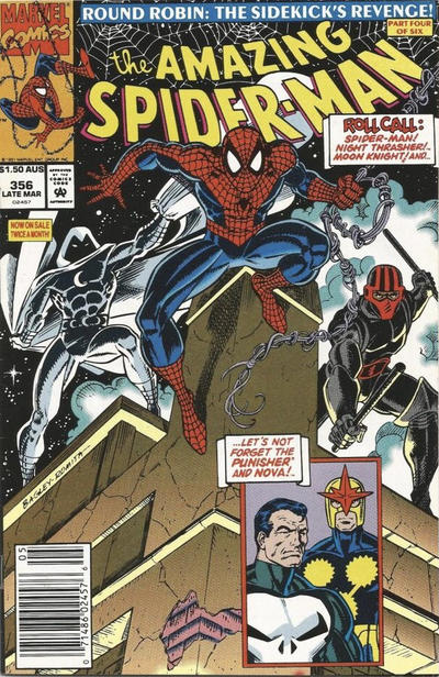 Cover for The Amazing Spider-Man (Marvel, 1963 series) #356 [Australian]