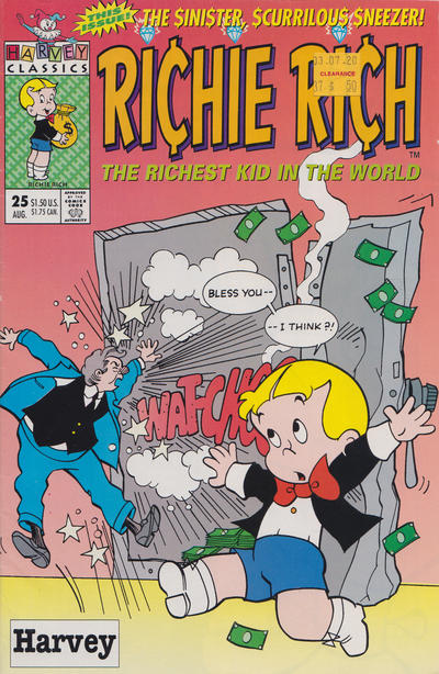 Cover for Richie Rich (Harvey, 1991 series) #25 [Direct]