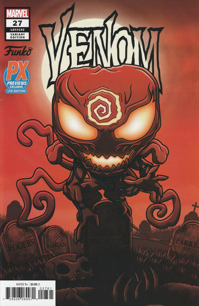 Cover for Venom (Marvel, 2018 series) #27 (192) [Funko Pop PX Previews Exclusive - Juan Gedeon]