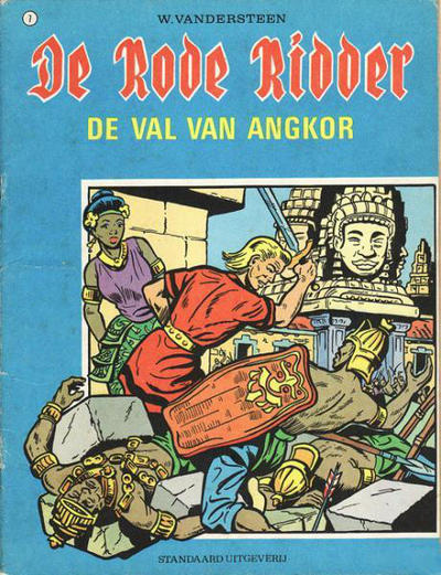 Cover for De Rode Ridder (Standaard Uitgeverij, 1959 series) #7 [zwartwit] - De val van Angkor [Herdruk 1972]