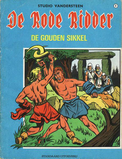 Cover for De Rode Ridder (Standaard Uitgeverij, 1959 series) #8 [zwartwit] - De gouden sikkel [Herdruk 1971]