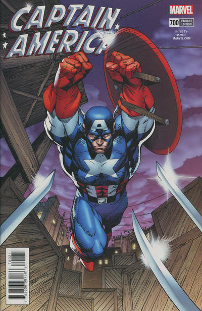 Cover for Captain America (Marvel, 2017 series) #700 [Jim Lee Remastered]