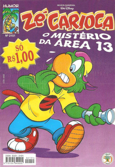Cover for Zé Carioca (Editora Abril, 1961 series) #2151