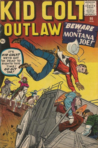 Cover for Kid Colt Outlaw (Marvel, 1949 series) #96 [British]