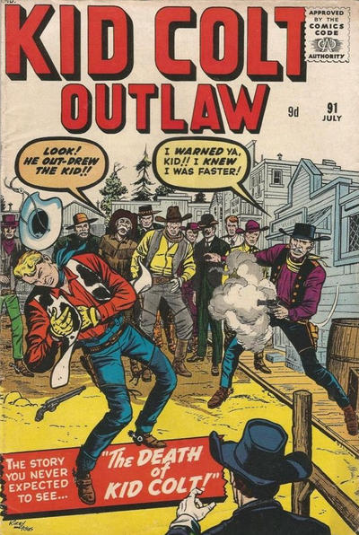Cover for Kid Colt Outlaw (Marvel, 1949 series) #91 [British]