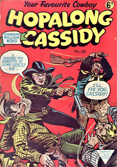 Cover for Hopalong Cassidy Comic (L. Miller & Son, 1950 series) #138