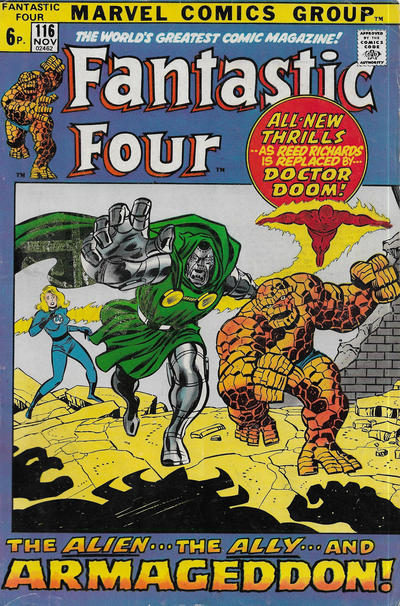 Cover for Fantastic Four (Marvel, 1961 series) #116 [British]