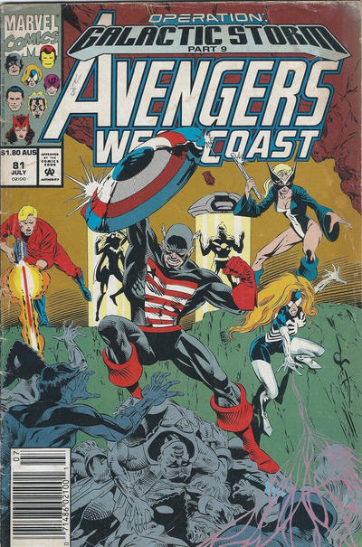 Cover for Avengers West Coast (Marvel, 1989 series) #81 [Australian]