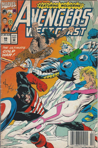 Cover for Avengers West Coast (Marvel, 1989 series) #88 [Australian]