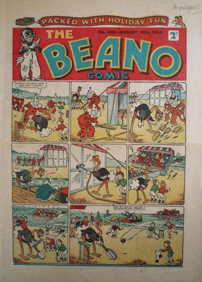 Cover for The Beano Comic (D.C. Thomson, 1938 series) #290
