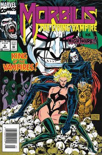 Cover for Morbius: The Living Vampire (Marvel, 1992 series) #9 [Newsstand]