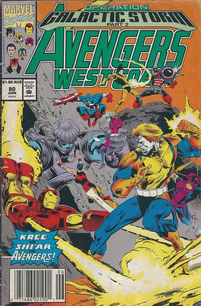 Cover for Avengers West Coast (Marvel, 1989 series) #80 [Australian]