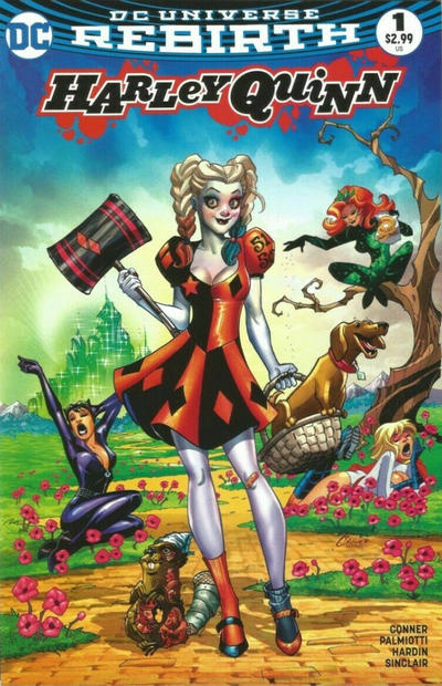Cover for Harley Quinn (DC, 2016 series) #1 [Emerald City Comics Amanda Conner Color Cover]