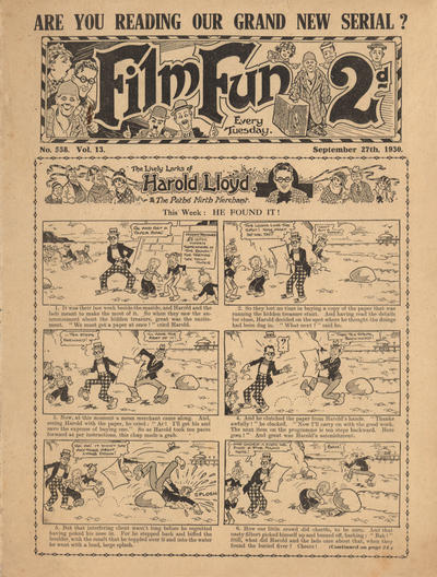 Cover for Film Fun (Amalgamated Press, 1920 series) #558