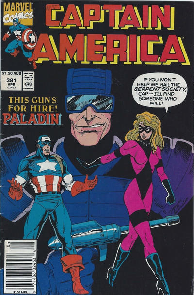 Cover for Captain America (Marvel, 1968 series) #381 [Australian]