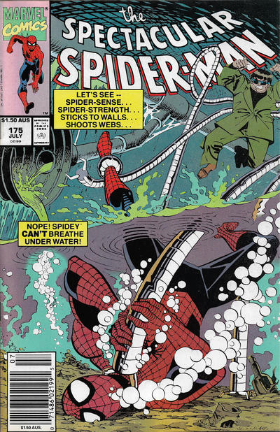 Cover for The Spectacular Spider-Man (Marvel, 1976 series) #175 [Australian]