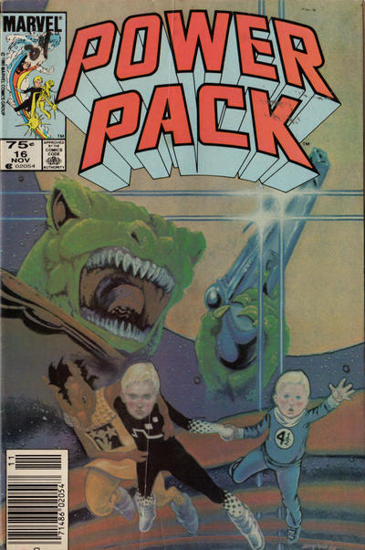 Cover for Power Pack (Marvel, 1984 series) #16 [Canadian]