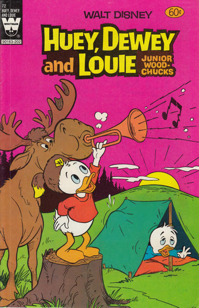 Cover for Walt Disney Huey, Dewey and Louie Junior Woodchucks (Western, 1966 series) #72 [White Whitman Logo]