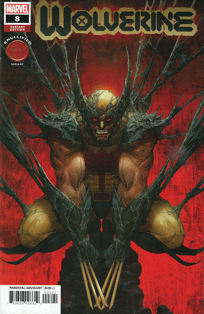 Cover for Wolverine (Marvel, 2020 series) #8 (350) [Dave Rapoza Knullified Cover]