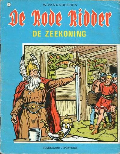 Cover for De Rode Ridder (Standaard Uitgeverij, 1959 series) #17 [zwartwit] - De zeekoning [Herdruk 1973]