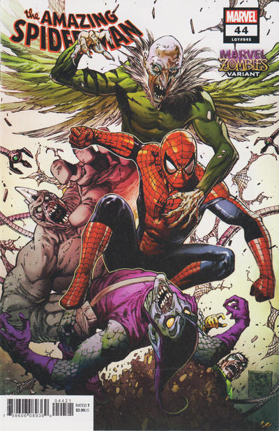 Cover for Amazing Spider-Man (Marvel, 2018 series) #44 (845) [Marvel Zombies Variant - Tony S. Daniel Cover]
