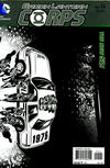 Cover for Green Lantern Corps (DC, 2011 series) #15 [Trevor McCarthy Black & White Wraparound Cover]