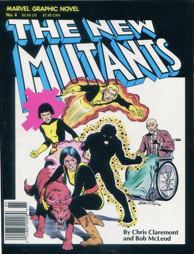 Cover for Marvel Graphic Novel (Marvel, 1982 series) #4 - The New Mutants [Sixth Printing]