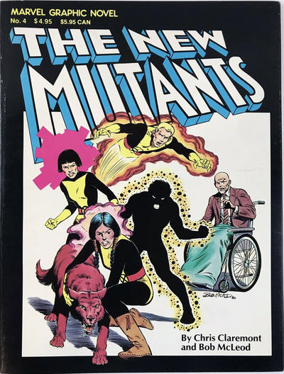 Cover for Marvel Graphic Novel (Marvel, 1982 series) #4 - The New Mutants [Fourth Printing]