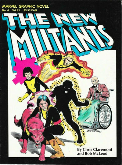 Cover for Marvel Graphic Novel (Marvel, 1982 series) #4 - The New Mutants [Fifth Printing]