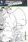 Cover for Green Lantern: New Guardians (DC, 2011 series) #9 [Tyler Kirkham / Matt Banning Black & White Wraparound Cover]