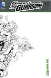 Cover Thumbnail for Green Lantern: New Guardians (2011 series) #11 [Tyler Kirkham / Matt Banning Black & White Wraparound Cover]