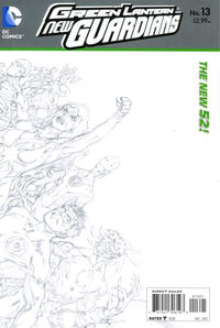 Cover Thumbnail for Green Lantern: New Guardians (DC, 2011 series) #13 [Ivan Reis Wraparound Sketch Cover]