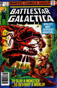 Cover for Battlestar Galactica (Marvel, 1979 series) #21 [Newsstand]