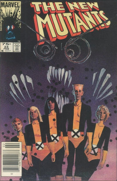 Cover for The New Mutants (Marvel, 1983 series) #24 [Canadian]