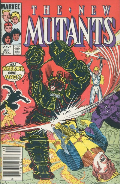 Cover for The New Mutants (Marvel, 1983 series) #33 [Canadian]
