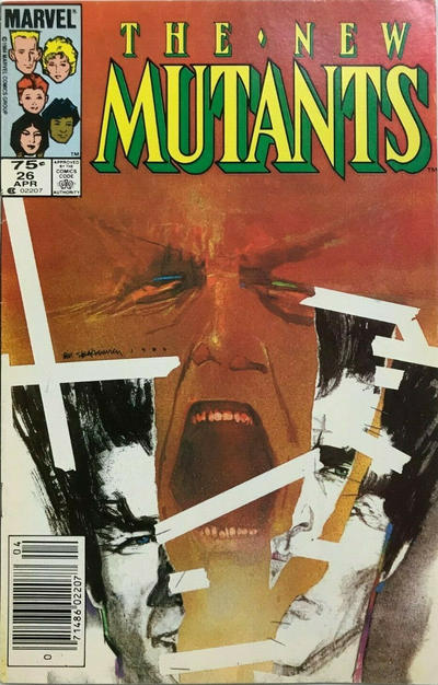 Cover for The New Mutants (Marvel, 1983 series) #26 [Canadian]