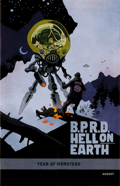 Cover for B.P.R.D. Hell on Earth: The Return of the Master (Dark Horse, 2012 series) #1 [98] [Year of Monsters variant]