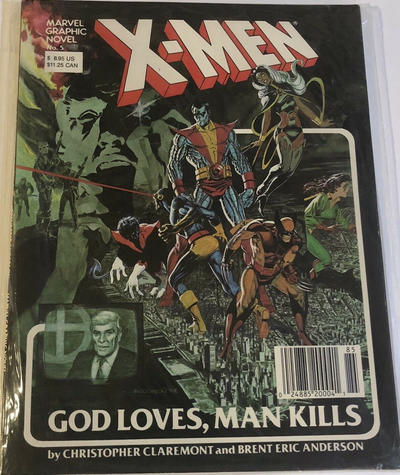 Cover for Marvel Graphic Novel (Marvel, 1982 series) #5 - X-Men: God Loves, Man Kills [Eighth Printing]