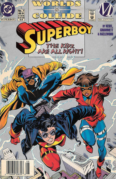 Cover for Superboy (DC, 1994 series) #7 [Newsstand]