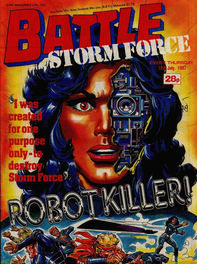 Cover for Battle with Storm Force (IPC, 1987 series) #18 July 1987 [637]